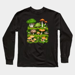 Enchanting Mushroom Forest Long Sleeve T-Shirt